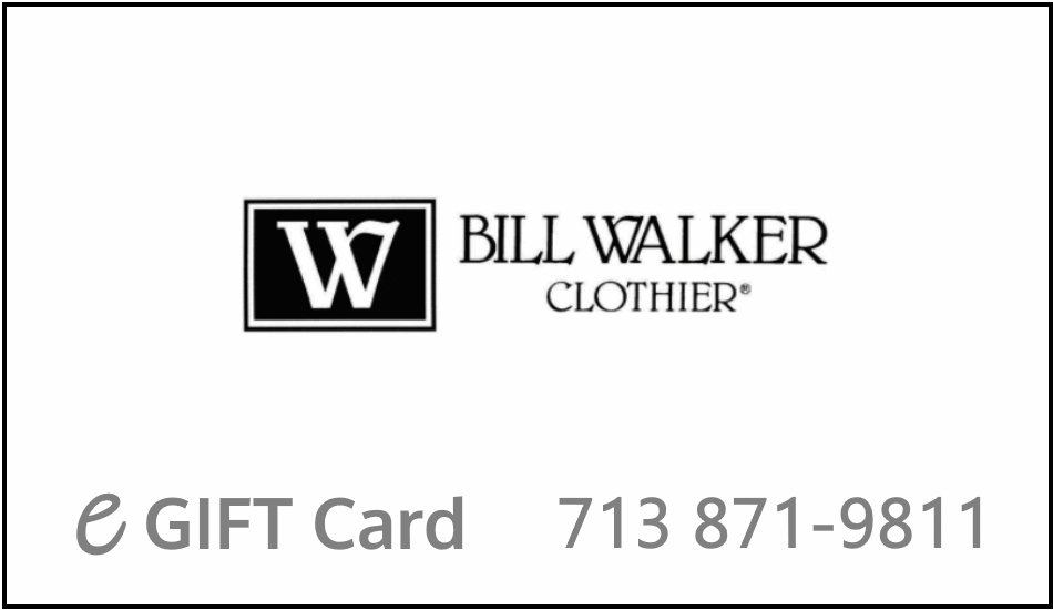 Bill Walker Clothier Gift Card