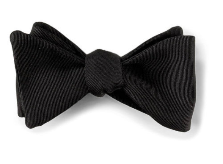 Black Faille Formal Bow Tie